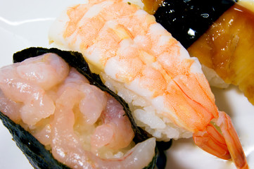 甘エビとえびのにぎり寿司