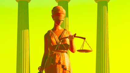 Lady of Justice in court