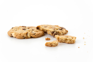 milk chocolate toffee almond cookies