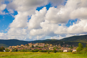 Piccolo villaggio umbro, Italia