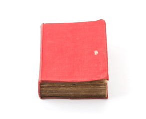 old book on white background