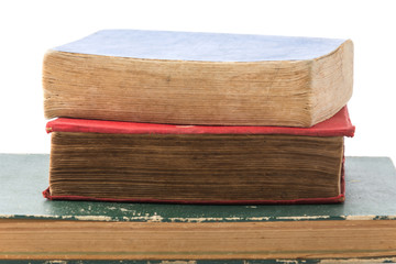 old book on white background