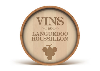 Tonneau Vins du Languedoc Roussillon