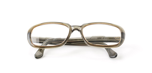 eyesight glasses on white background