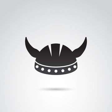 Viking helmet - vector icon.