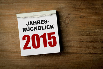 Jahresrückblick 2015