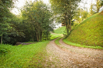 Fototapeta na wymiar A beautiful trekking path in the mountain.