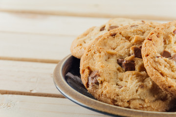 milk chocolate toffee almond cookies