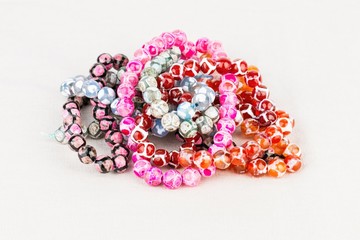 Beads jewelry - Stock Image macro.