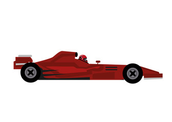 red f1 racing car