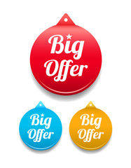 Big Offer Round Tag