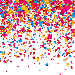 Confetti celebration background.