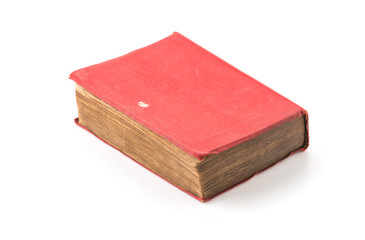 old book on white background