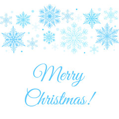 Merry Christmas greetings card 