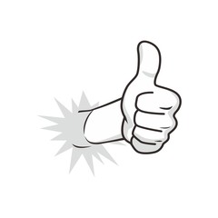 cartoon guy thumbs up