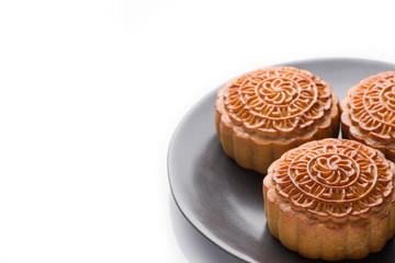 Traditional Mooncake. Mid-Autumn Festival moon cake