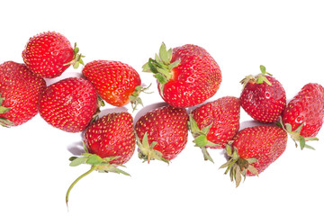 Strawberries berry isolated on white background