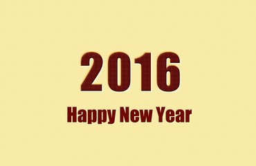 Obraz premium 2016 Jahreswechsel, braun Leder