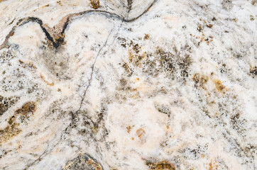 The surface of marble with brown tint