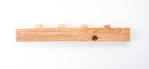 light brown wood on white background