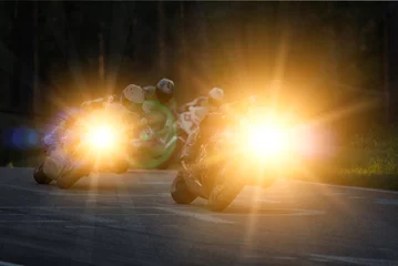 Zelfklevend Fotobehang Motorbike racing © sergio37_120