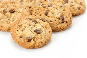 milk chocolate toffee almond cookies