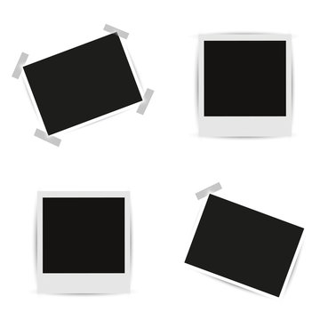 Collection blank photo frames
