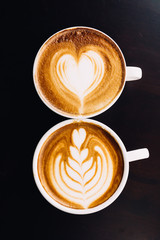 cup of coffee - soft focus with vintage film filter