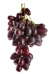Fresh ripe grapes, isolated on white