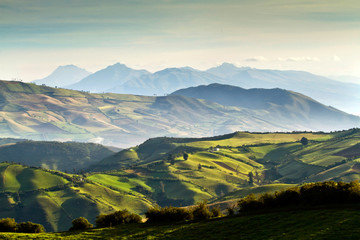 Beautiful andean landscape view from Nono, Ecuador - obrazy, fototapety, plakaty