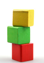 Wooden building blocks