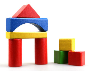Wooden building blocks