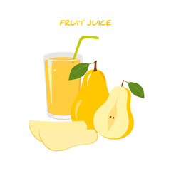 Natural Fresh Pear Juice.