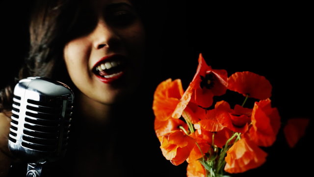 Music woman singer poppies