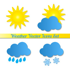 Vector icons weather