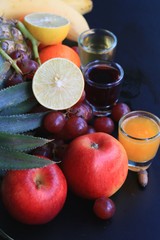 Mix fruit and juice