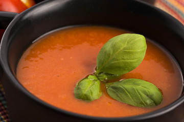 Tomato gazpacho soup, Spanish cuisine