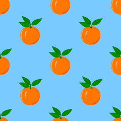 Orange Seamless Pattern.