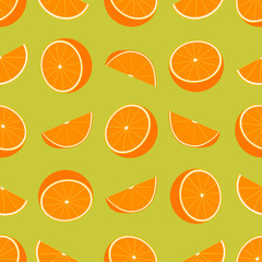 Orange Seamless Pattern.