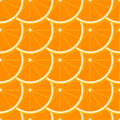 Orange Seamless Pattern.