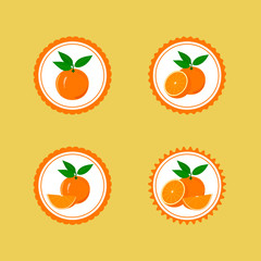 Design Stickers with Juicy Orange.
