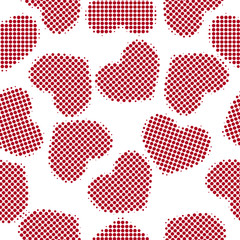 hearts halftone