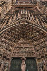 Cathedrale Notre Dame de Strasbourg in Alsace, France - 90062509