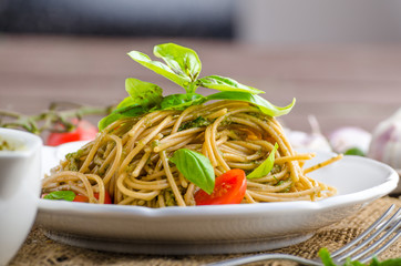 Pasta with Milan pesto