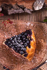 Cheesecake blueberries