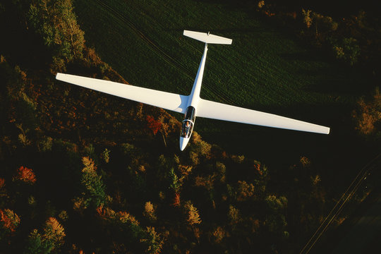 Glider viewed from above