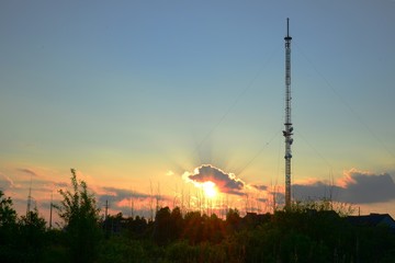 TV tower in Viesintos town Anyksciai district