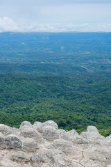 The peak of the mountain