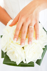 Bride's hand