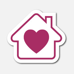Logo maison et cœur.